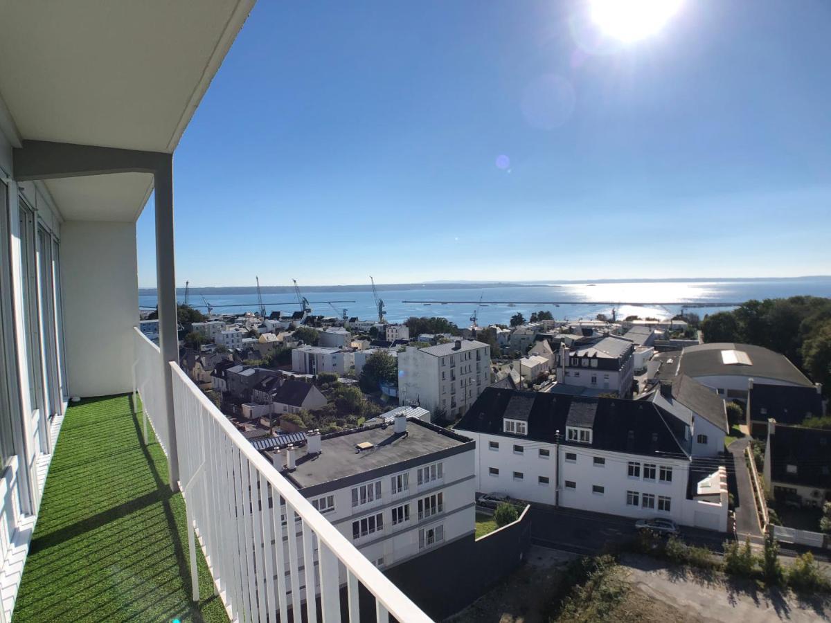 Superbe Appartement Avec Une Vue Mer Panoramique Brest Exterior photo